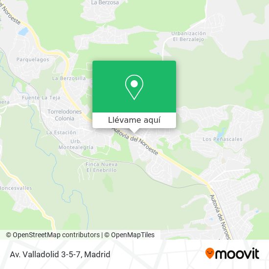 Mapa Av. Valladolid 3-5-7