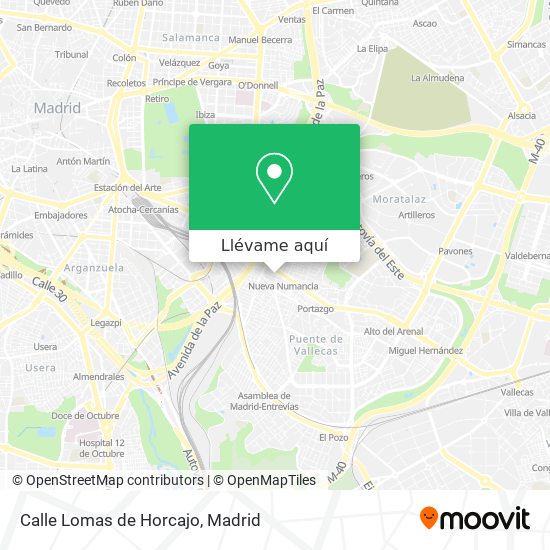 Mapa Calle Lomas de Horcajo