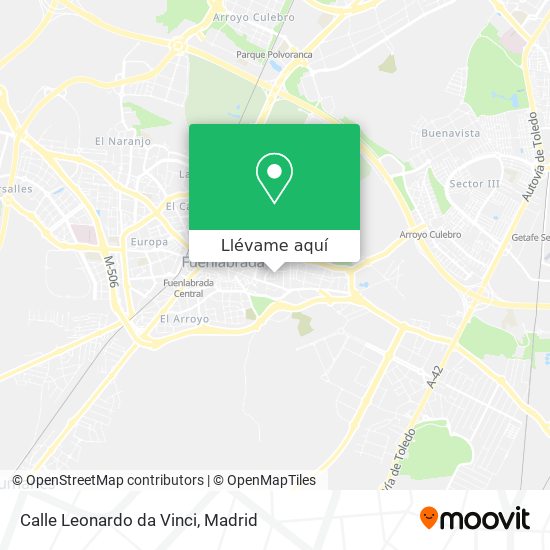 Mapa Calle Leonardo da Vinci