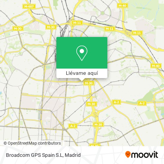 Mapa Broadcom GPS Spain S.L