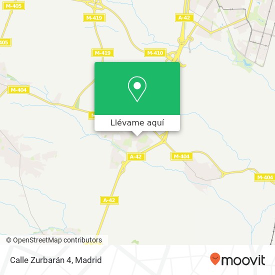 Mapa Calle Zurbarán 4