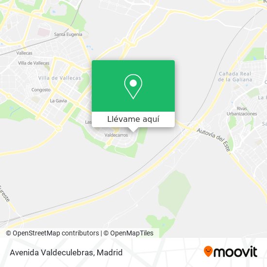 Mapa Avenida Valdeculebras