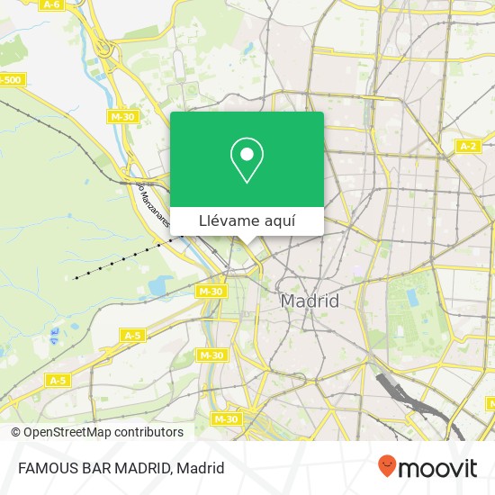 Mapa FAMOUS BAR MADRID