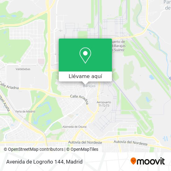 Mapa Avenida de Logroño 144