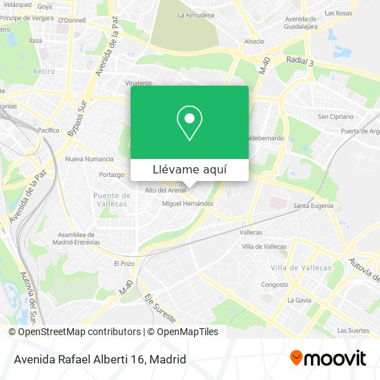 Mapa Avenida Rafael Alberti 16