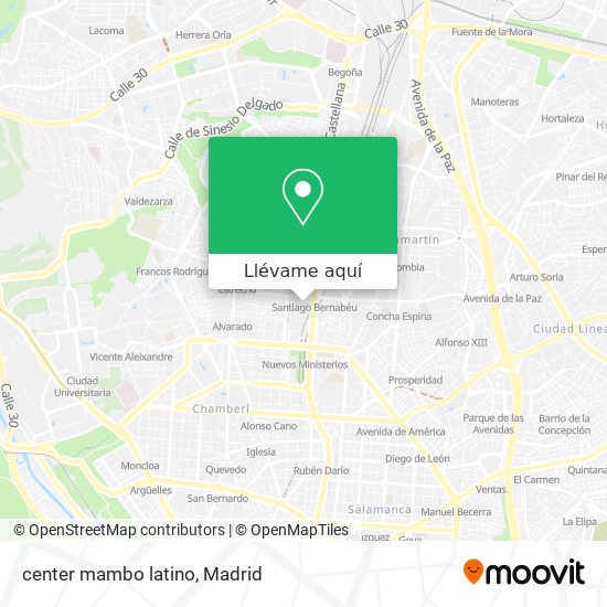 Mapa center mambo latino