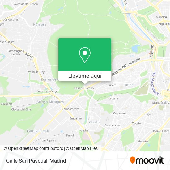 Mapa Calle San Pascual