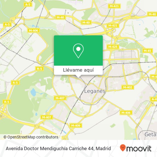 Mapa Avenida Doctor Mendiguchía Carriche 44