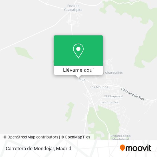 Mapa Carretera de Mondéjar