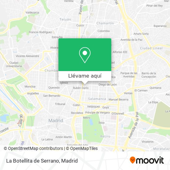 Mapa La Botellita de Serrano