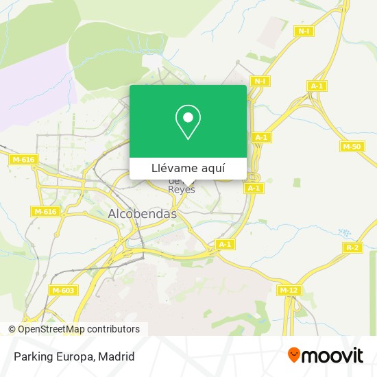 Mapa Parking Europa