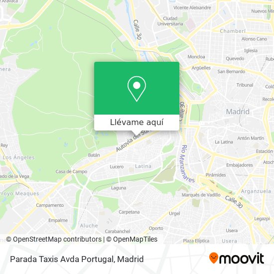 Mapa Parada Taxis Avda Portugal