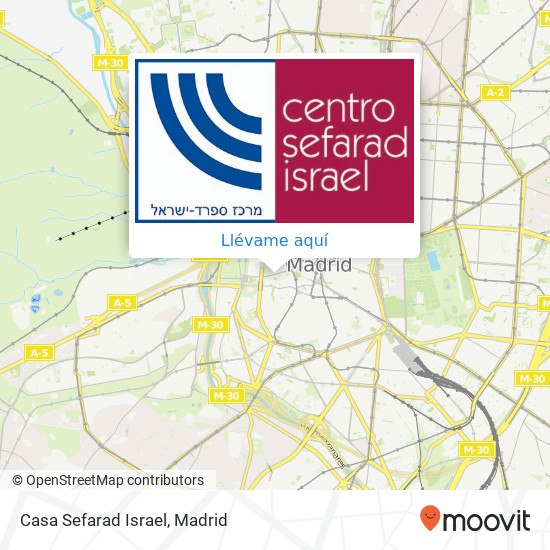 Mapa Casa Sefarad Israel