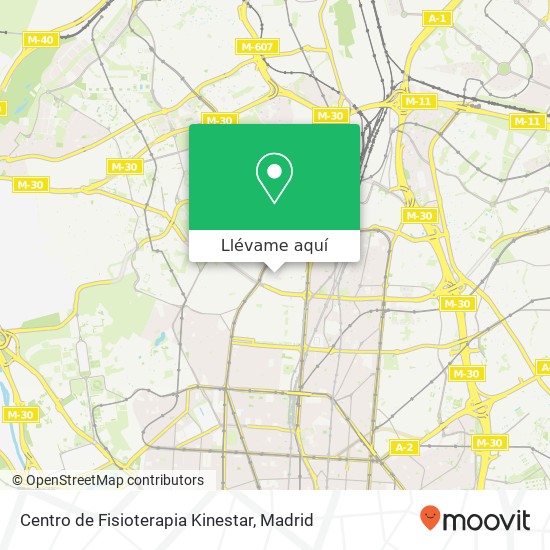 Mapa Centro de Fisioterapia Kinestar