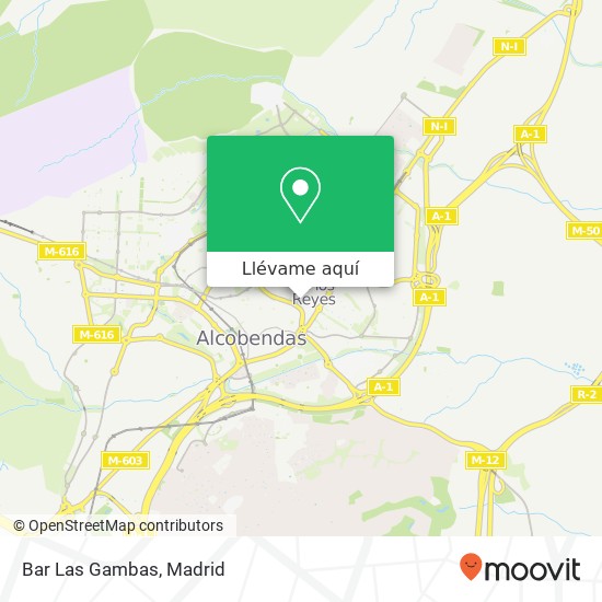 Mapa Bar Las Gambas