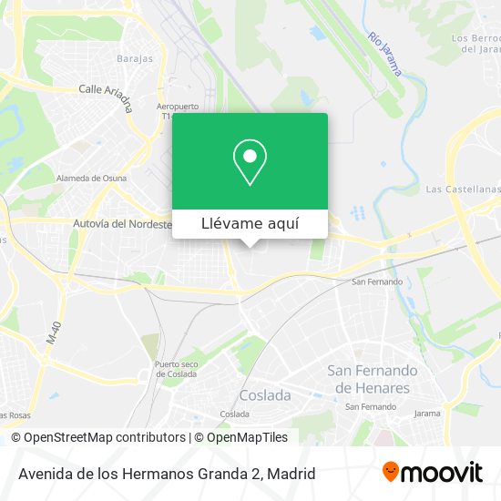 Mapa Avenida de los Hermanos Granda 2