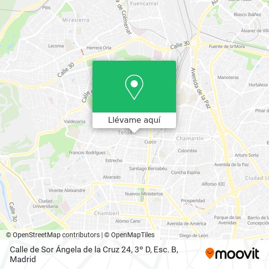Mapa Calle de Sor Ángela de la Cruz 24, 3º D, Esc. B