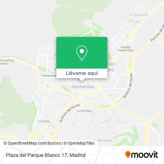 Mapa Plaza del Parque Blanco 17
