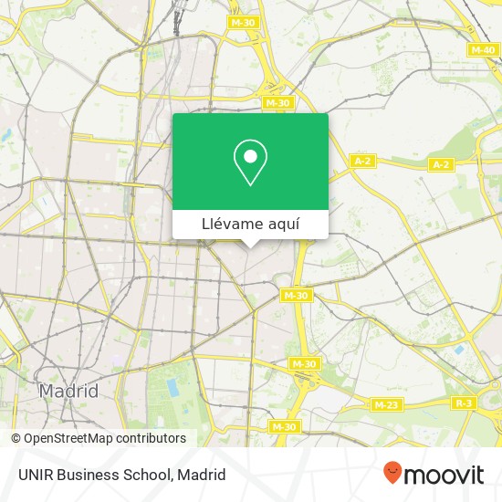 Mapa UNIR Business School