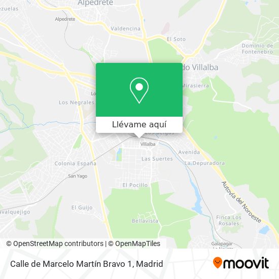 Mapa Calle de Marcelo Martín Bravo 1