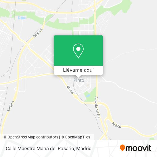 Mapa Calle Maestra María del Rosario