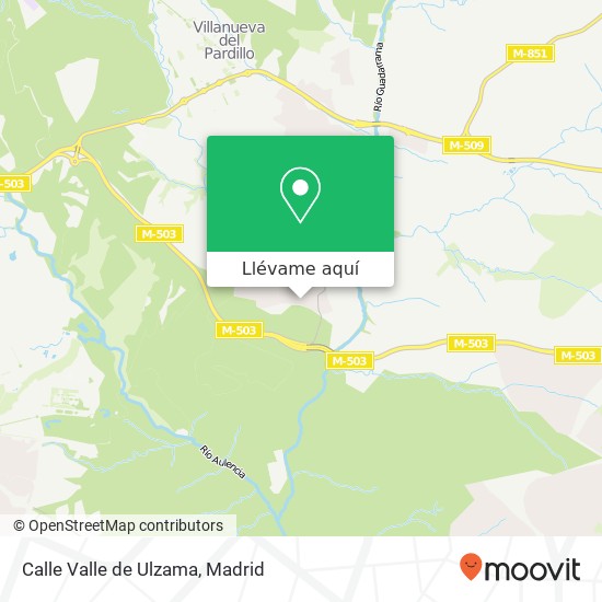 Mapa Calle Valle de Ulzama