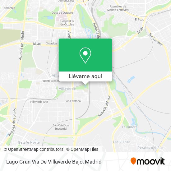 Mapa Lago Gran Vía De Villaverde Bajo