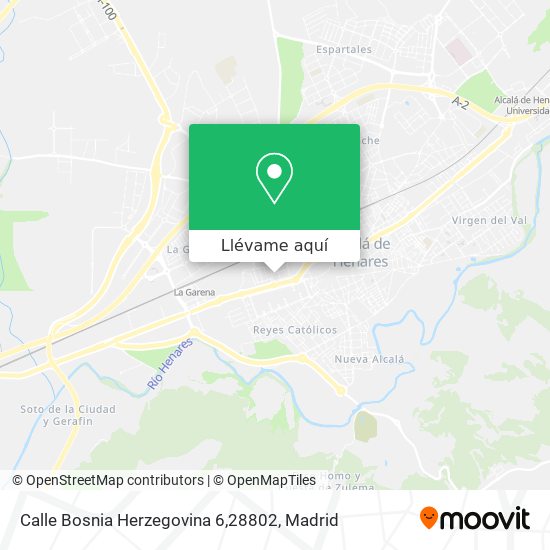 Mapa Calle Bosnia Herzegovina 6,28802