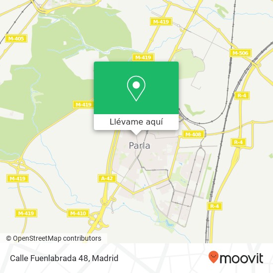 Mapa Calle Fuenlabrada 48