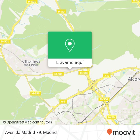 Mapa Avenida Madrid 79
