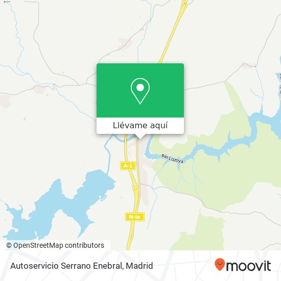 Mapa Autoservicio Serrano Enebral