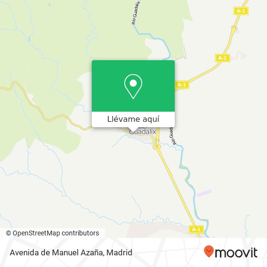 Mapa Avenida de Manuel Azaña