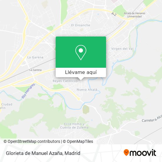 Mapa Glorieta de Manuel Azaña