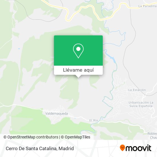 Mapa Cerro De Santa Catalina