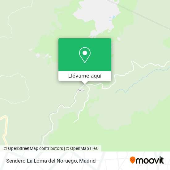 Mapa Sendero La Loma del Noruego
