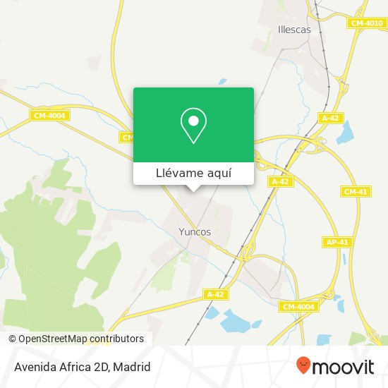 Mapa Avenida Africa 2D