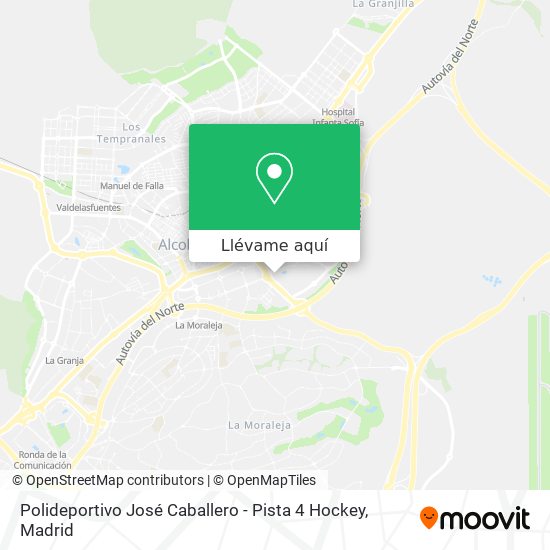 Mapa Polideportivo José Caballero - Pista 4 Hockey