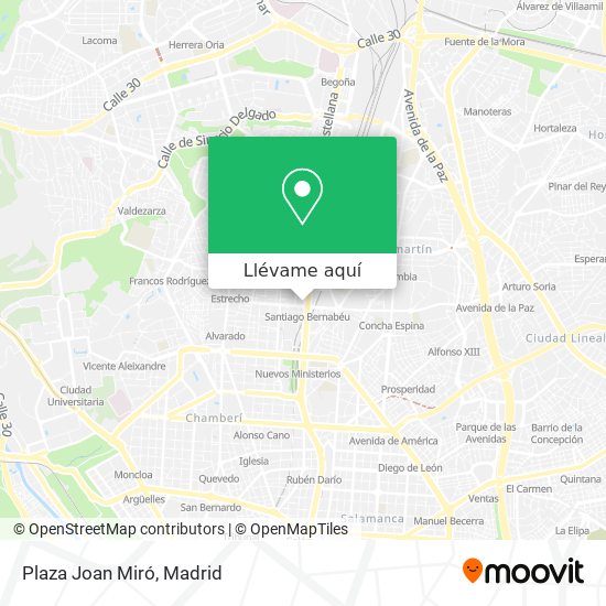 Mapa Plaza Joan Miró
