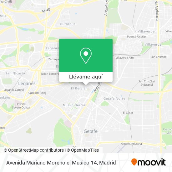 Mapa Avenida Mariano Moreno el Musico 14