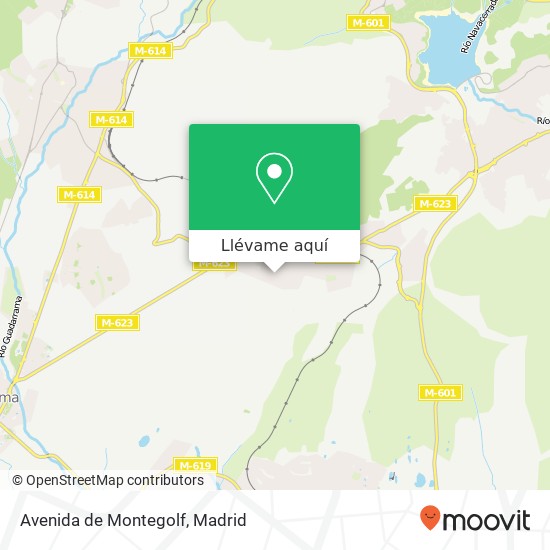 Mapa Avenida de Montegolf