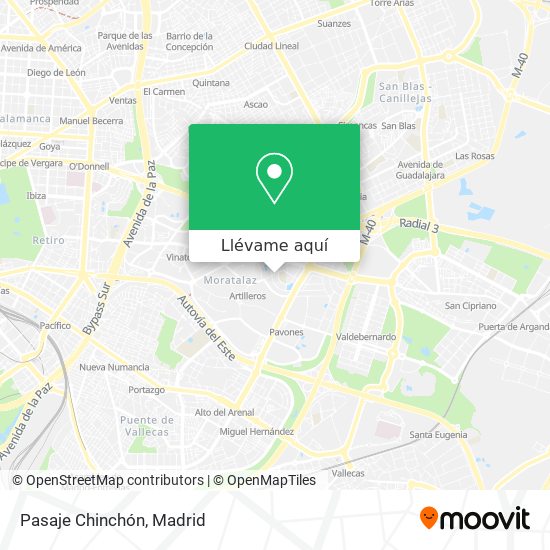 Mapa Pasaje Chinchón