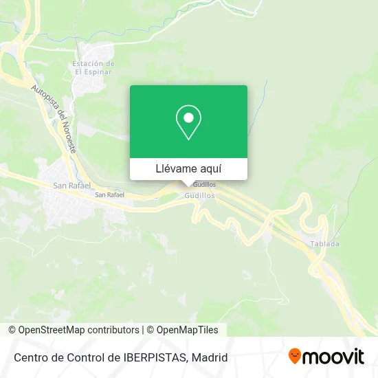 Mapa Centro de Control de IBERPISTAS