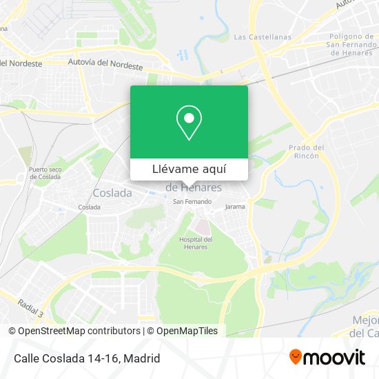 Mapa Calle Coslada 14-16