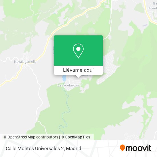 Mapa Calle Montes Universales 2