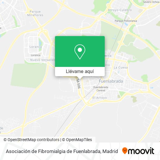 Mapa Asociación de Fibromialgia de Fuenlabrada