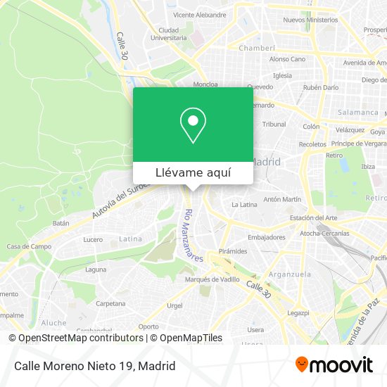 Mapa Calle Moreno Nieto 19