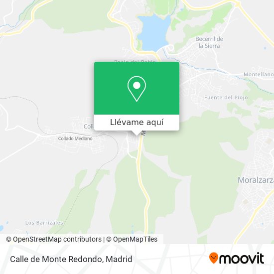Mapa Calle de Monte Redondo