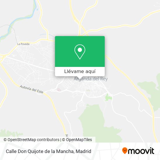 Mapa Calle Don Quijote de la Mancha