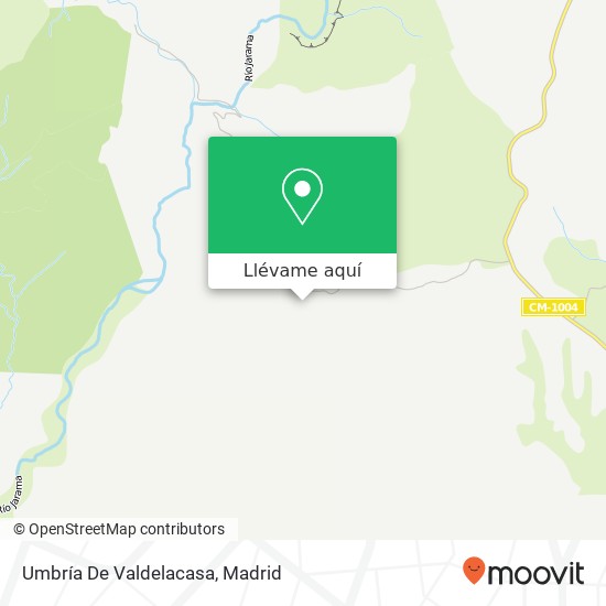 Mapa Umbría De Valdelacasa