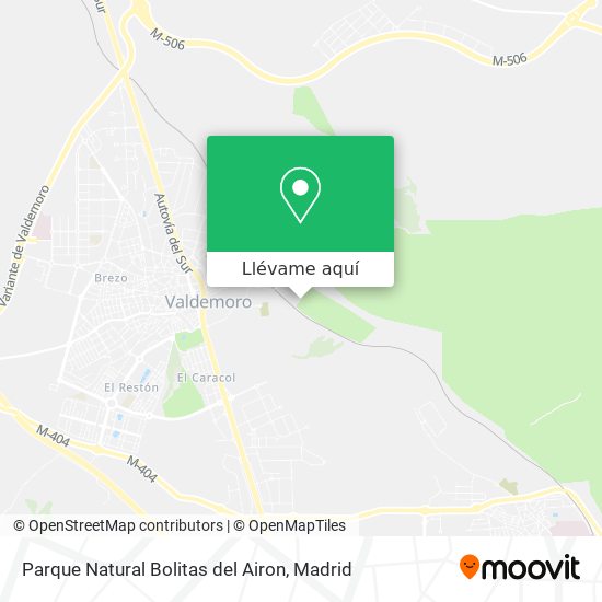 Mapa Parque Natural Bolitas del Airon